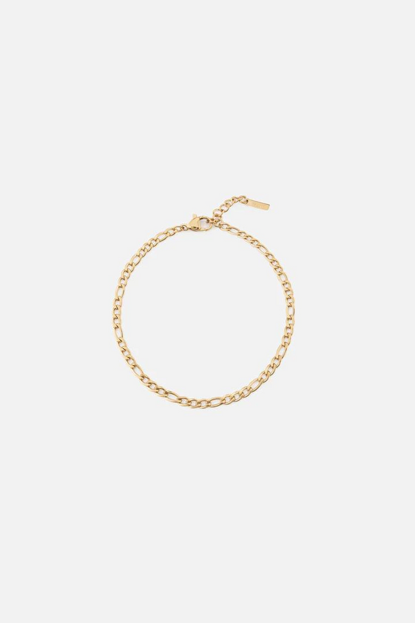 "Hades" Gold Figaro 3mm Bracelet