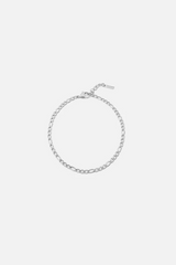 "Hades" Silver Figaro 3mm Bracelet