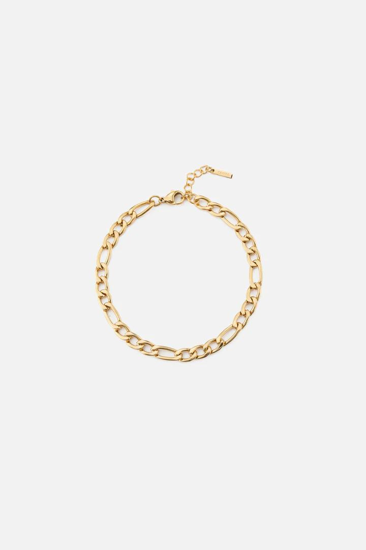 "Hades" Gold Figaro 5mm Bracelet