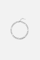 "Hades" Silver Figaro 5mm Bracelet