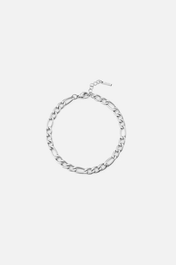 "Hades" Silver Figaro 5mm Bracelet