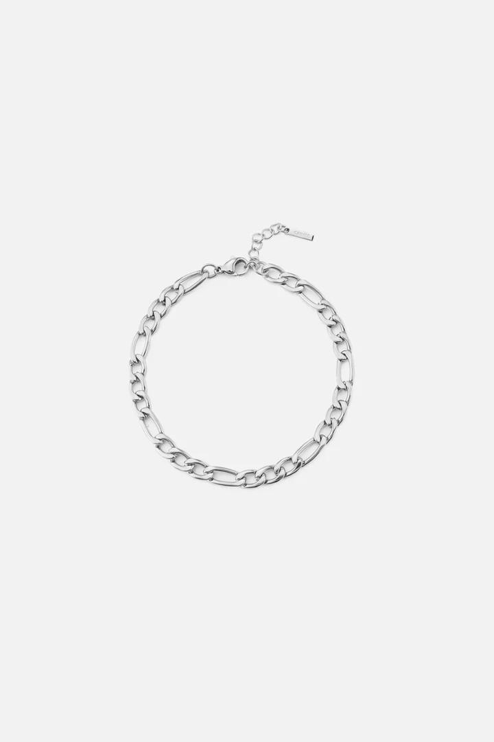 "Hades" Silver Figaro 5mm Bracelet