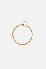 "Achilles" Gold Cuban 3mm Bracelet