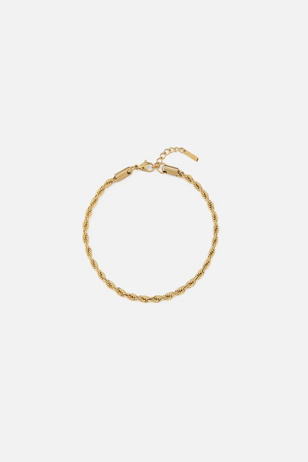 "Persephone" Gold Rope 3mm Bracelet