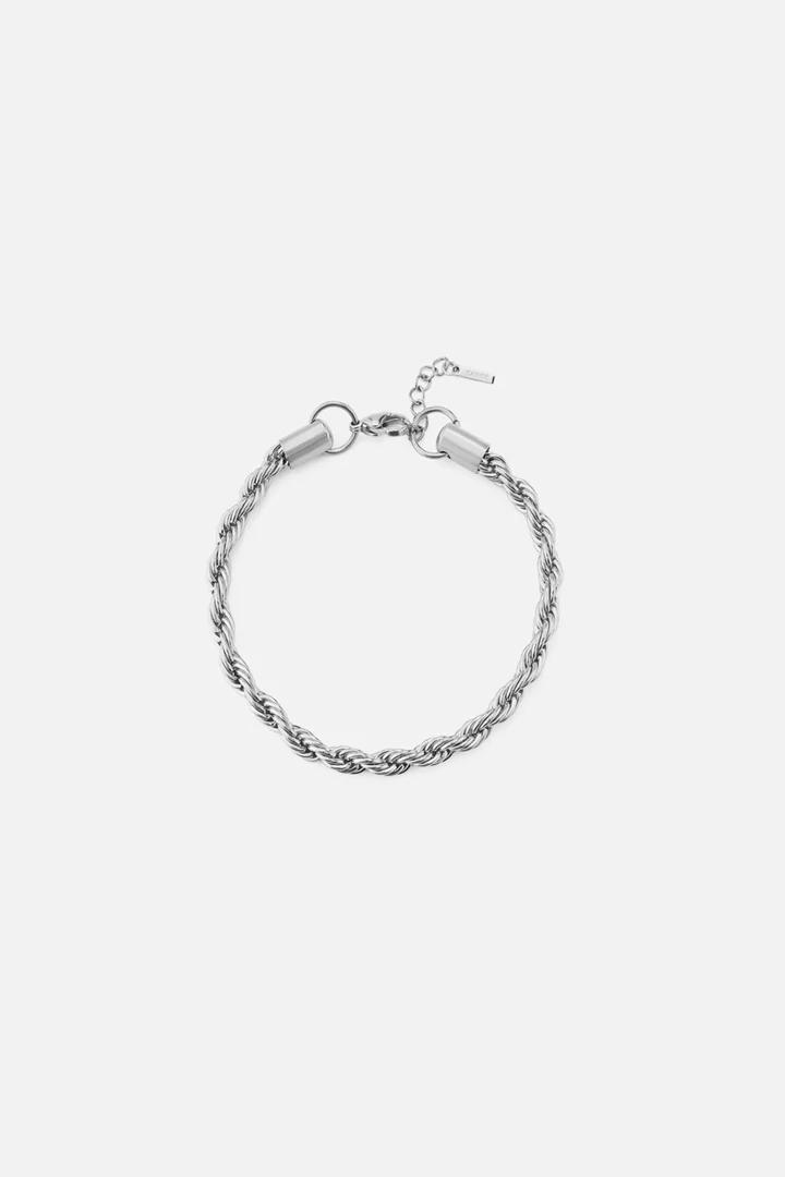 "Persephone" Silver Rope 5mm Bracelet