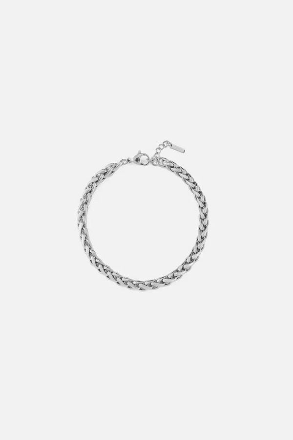 "Daedalus" Silver Wheat 5mm Bracelet