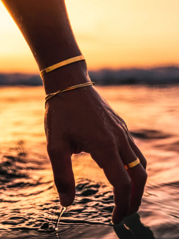 "Daphne" Gold Unisize Cuff Bracelet