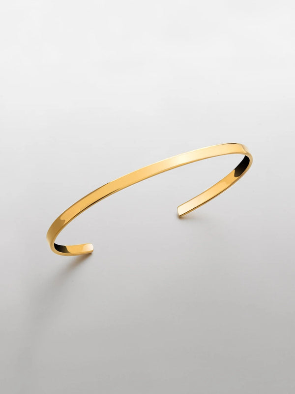 "Echo" Gold Minimal Unisize Cuff Bracelet