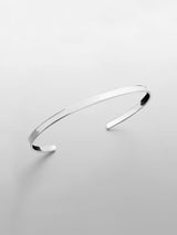 "Echo" Silver Minimal Unisize Cuff Bracelet