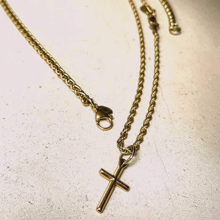 "CROSS" PENDANT - GOLD