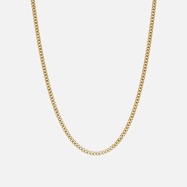 "Demeter" Gold Cuban 3mm Chain