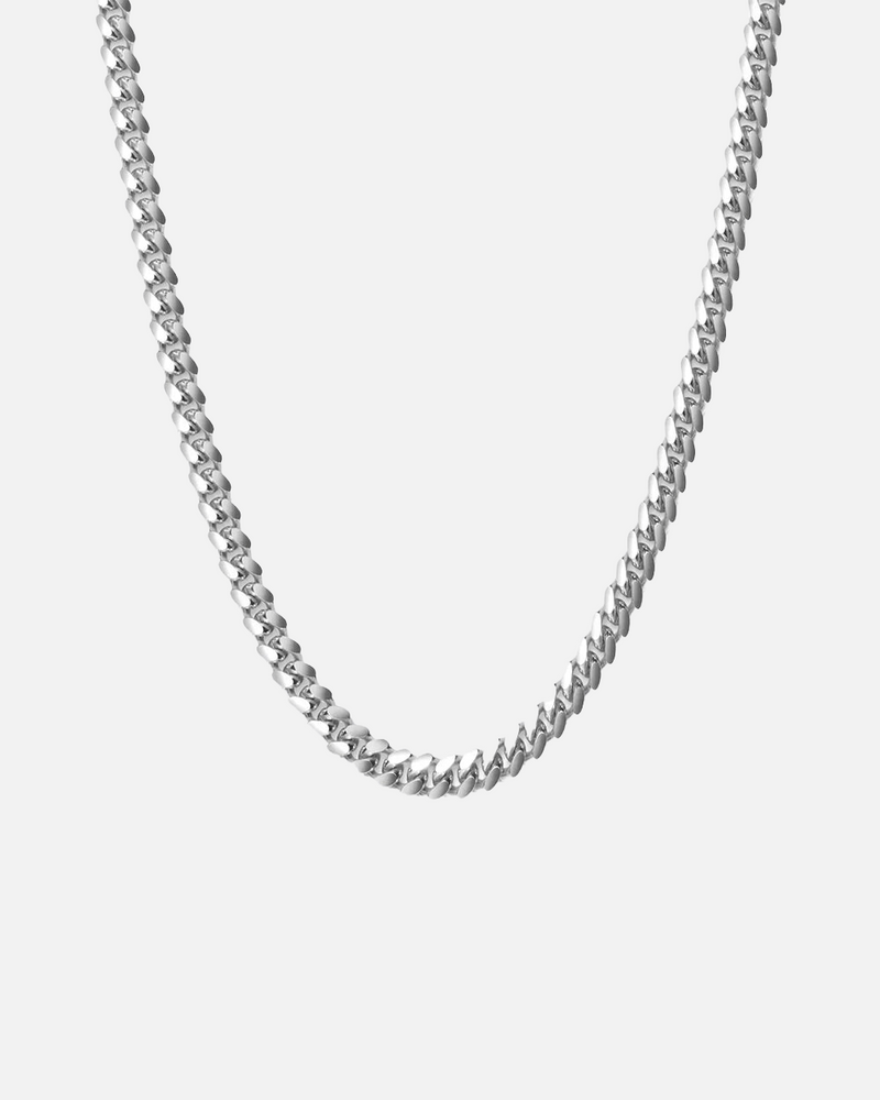 "Helios" Silver Cuban 5mm Chain