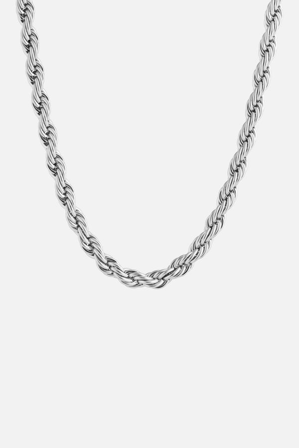 "Olympus" Silver Rope 5mm Chain