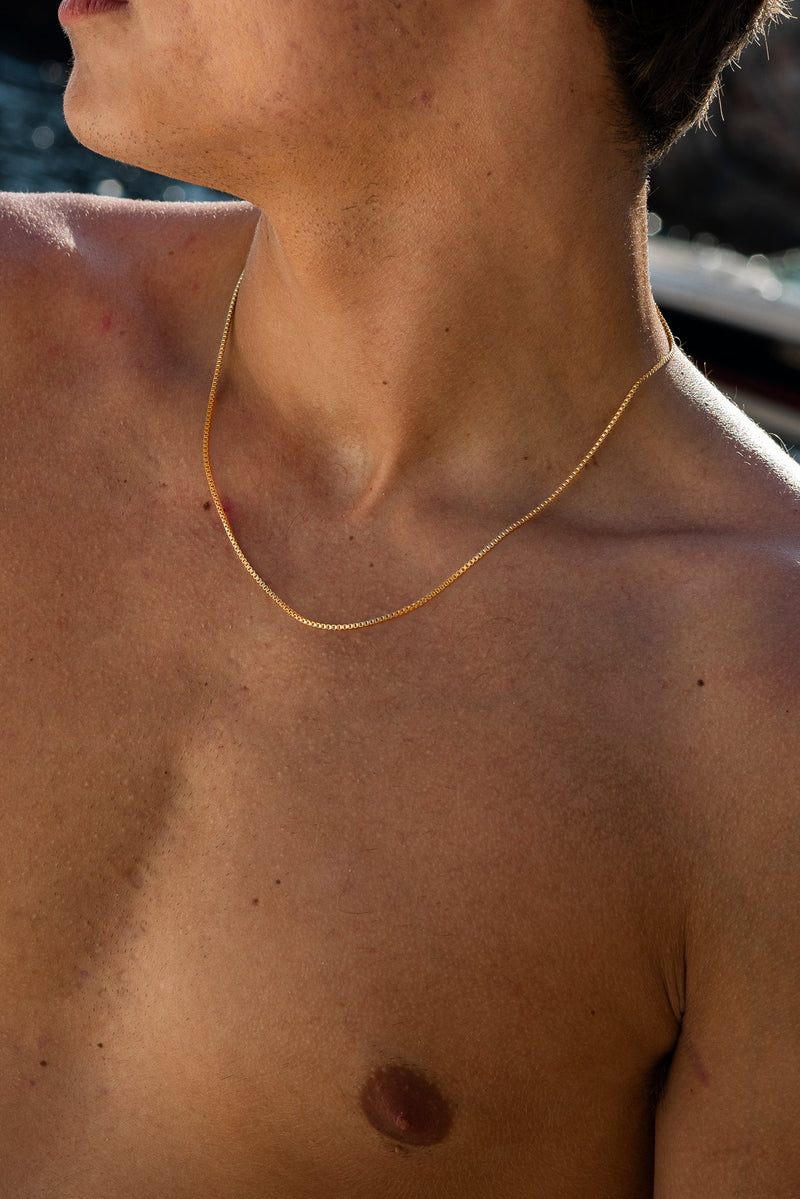 "Triton" Gold Box Chain