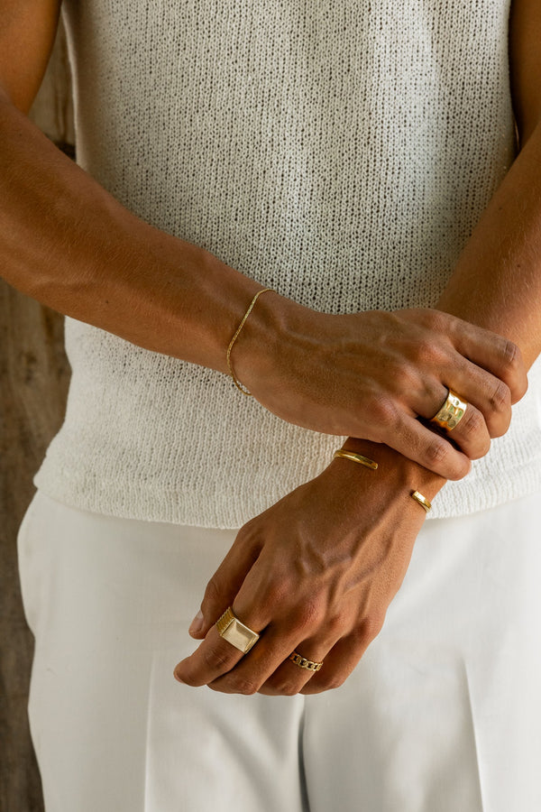 "Electra" Gold Wire Chain Bracelet