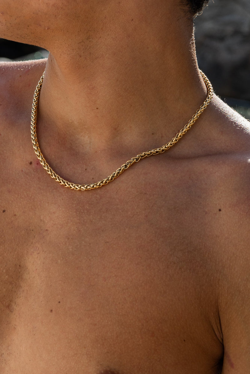 "Pandora" Gold Wheat 5mm Chain