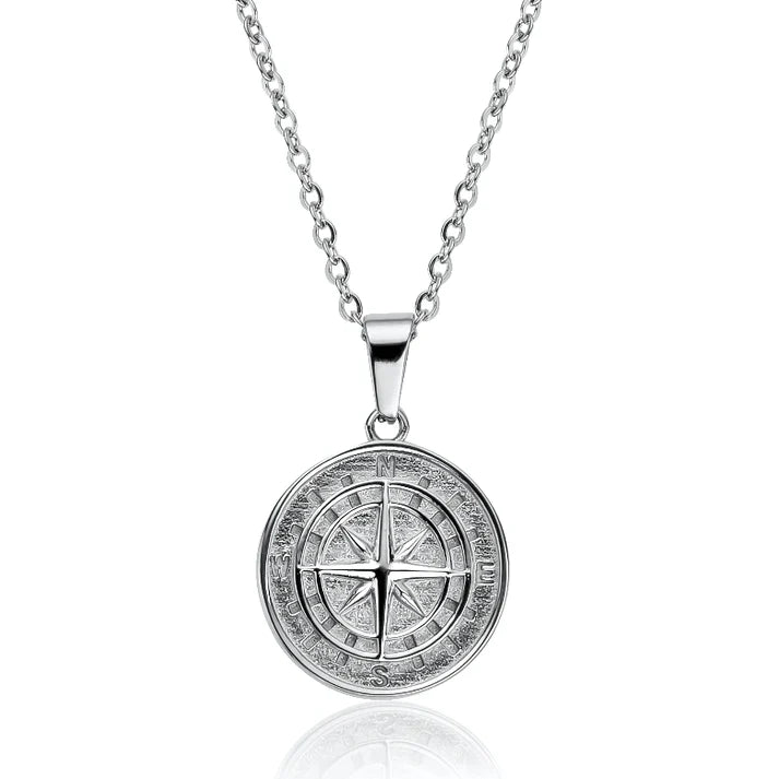 "COMPASS" PENDANT - SILVER