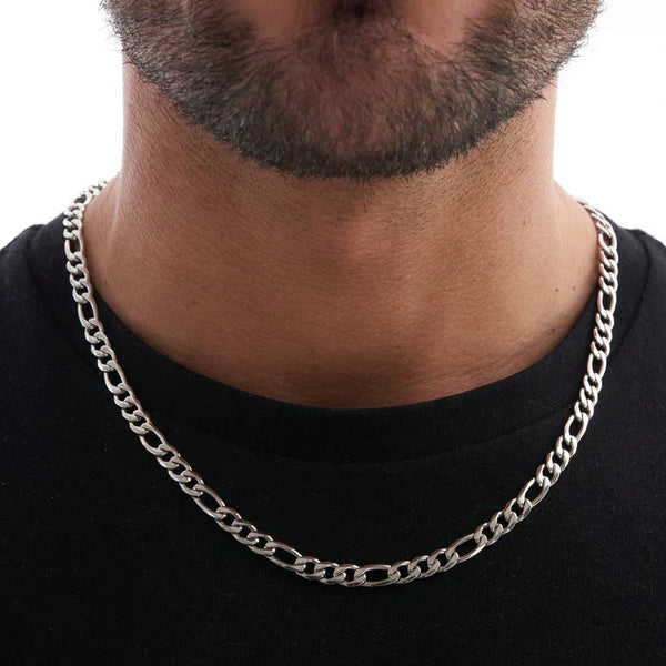 "Titan" Silver Figaro 5mm Chain