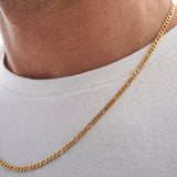 "Selene" Gold Figaro 3mm Chain