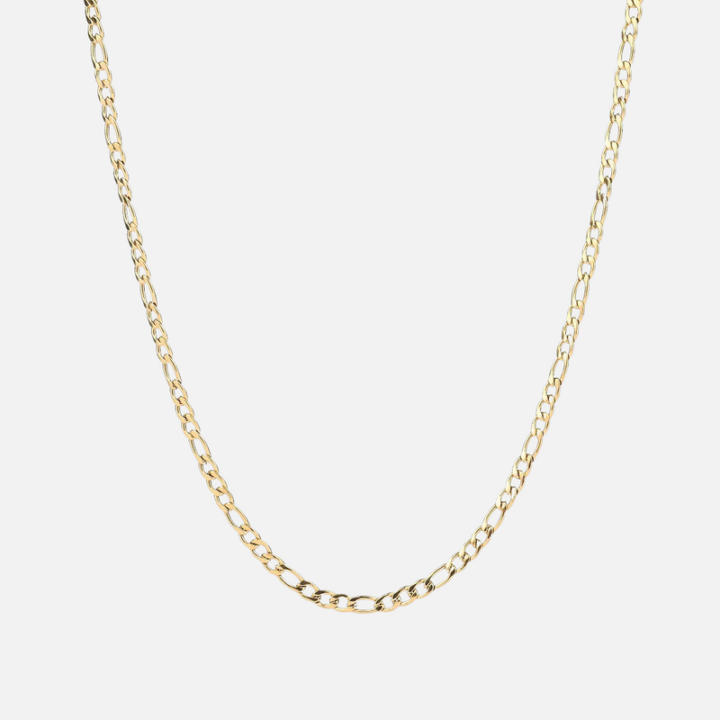 "Selene" Gold Figaro 3mm Chain