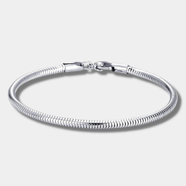 "Eos" Silver Snake Bracelet